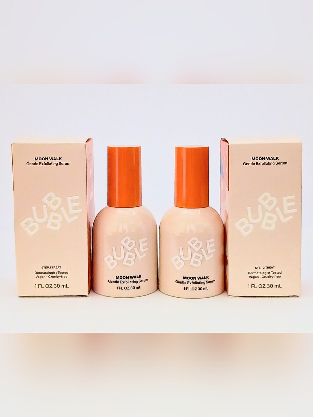Bubble Moon Walk Gentle Exfoliating Serum Bundle 2x NIB 30mL AHA Skincare